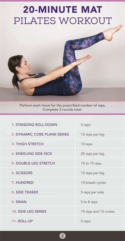 Printable Full Body Pilates Workout
